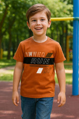 Boys' Graphic Print T-Shirt (IKTSBOYS-12)