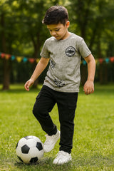 Boys' Printed Crew Neck T-Shirt (IKTSBOYS-15)